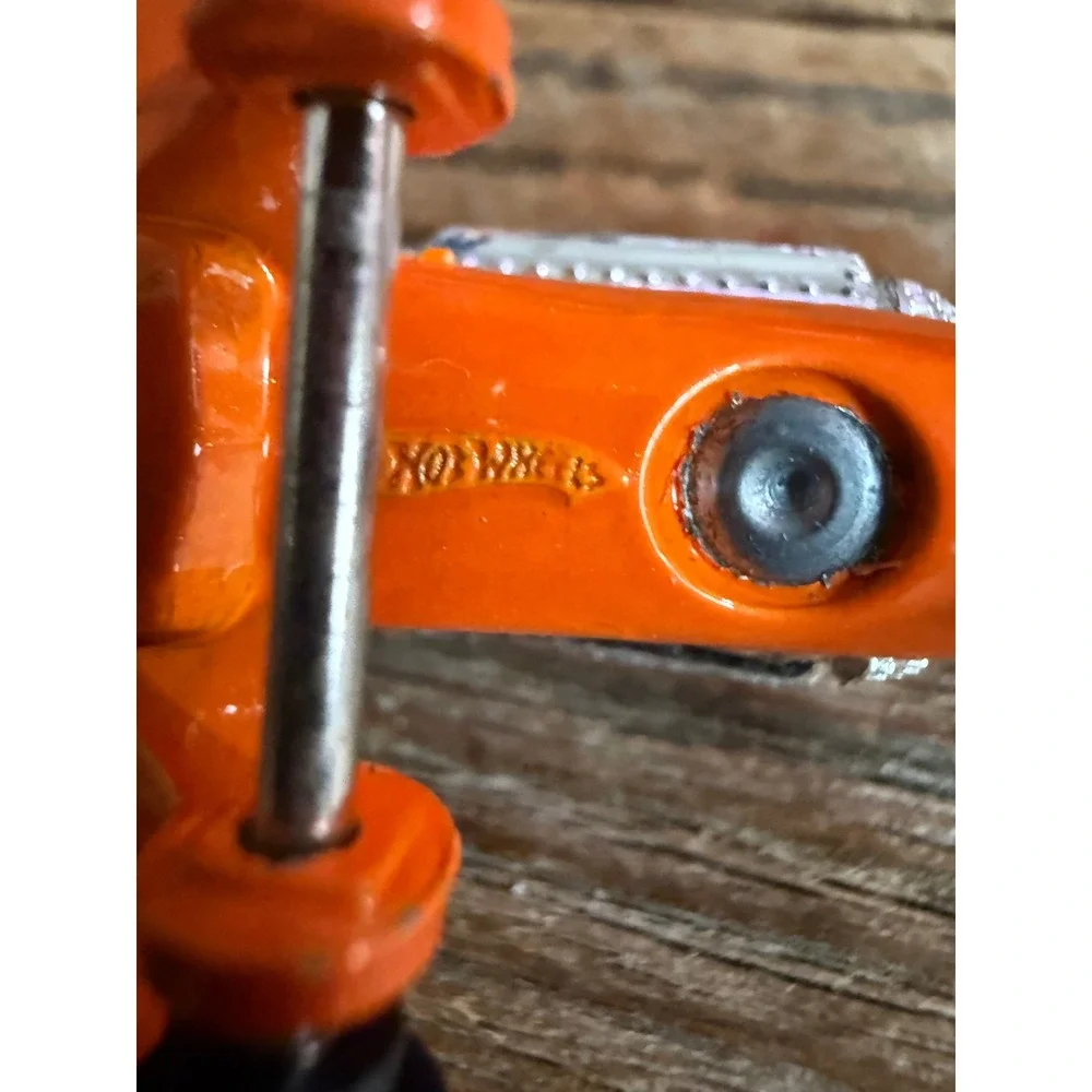 Y2K 2000s Hot Wheels Mad Propz Airplane Racing Plane Orange Black 75 Decal